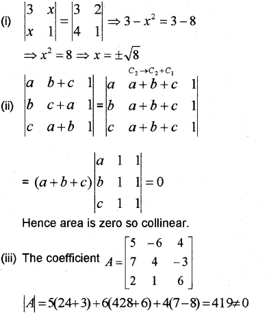 Plus Two Maths Chapter Wise Previous Questions Chapter 4 Determinants 14