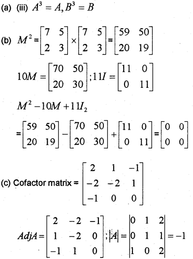 Plus Two Maths Chapter Wise Previous Questions Chapter 4 Determinants 21