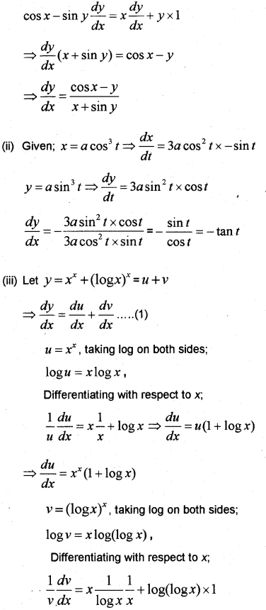 Plus Two Maths Chapter Wise Previous Questions Chapter 5 Continuity and Differentiability 25