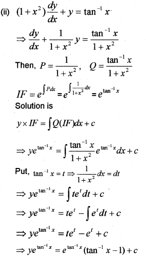 Plus Two Maths Chapter Wise Previous Questions Chapter 9 Differential Equations 14