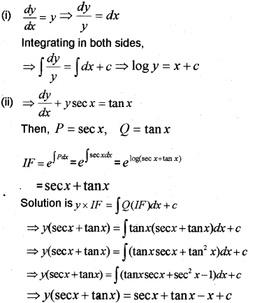 Plus Two Maths Chapter Wise Previous Questions Chapter 9 Differential Equations 15