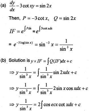 Plus Two Maths Chapter Wise Previous Questions Chapter 9 Differential Equations 22