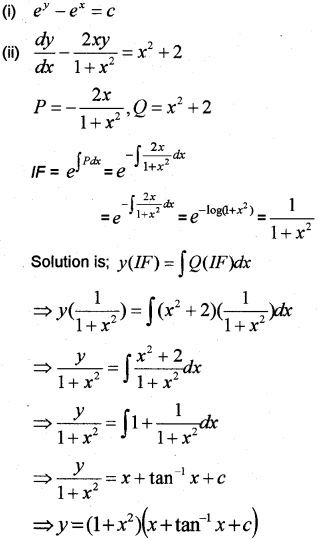 Plus Two Maths Chapter Wise Previous Questions Chapter 9 Differential Equations 4