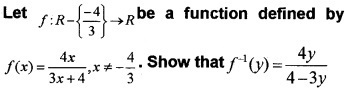 Plus Two Maths Chapter Wise Questions and Answers Chapter 1 Relations and Functions 3M Q3