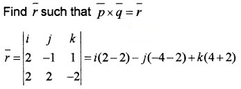 Plus Two Maths Chapter Wise Questions and Answers Chapter 10 Vector Algebra 3M Q5