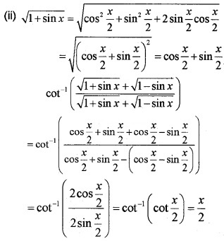 Plus Two Maths Chapter Wise Questions and Answers Chapter 2 Inverse Trigonometric Functions 4M Q6.3