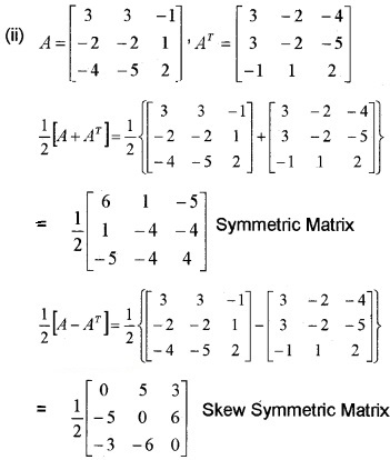 Plus Two Maths Chapter Wise Questions and Answers Chapter 3 Matrices 3M Q11.2