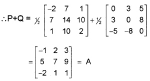 Plus Two Maths Chapter Wise Questions and Answers Chapter 3 Matrices 3M Q6.1