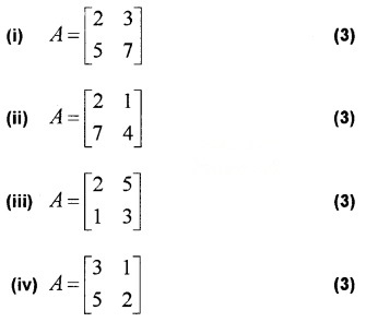 Plus Two Maths Chapter Wise Questions and Answers Chapter 3 Matrices 3M Q7