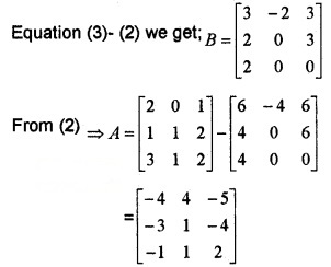 Plus Two Maths Chapter Wise Questions and Answers Chapter 3 Matrices 4M Q2.2