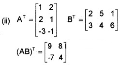 Plus Two Maths Chapter Wise Questions and Answers Chapter 3 Matrices 6M Q4.1