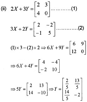 Plus Two Maths Chapter Wise Questions and Answers Chapter 3 Matrices 6M Q9.2