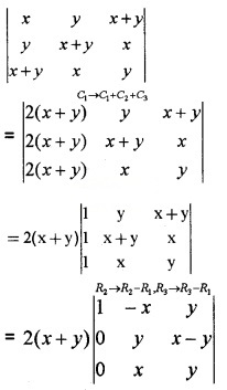 Plus Two Maths Chapter Wise Questions and Answers Chapter 4 Determinants 3M Q1