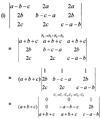 Plus Two Maths Chapter Wise Questions and Answers Chapter 4 Determinants 3M Q6.1