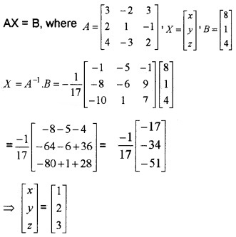 Plus Two Maths Chapter Wise Questions and Answers Chapter 4 Determinants 6M Q12.1