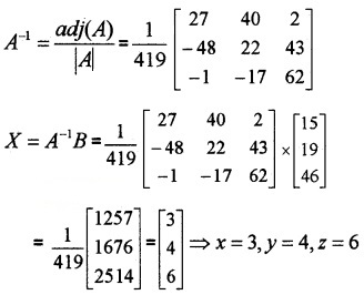 Plus Two Maths Chapter Wise Questions and Answers Chapter 4 Determinants 6M Q5.2