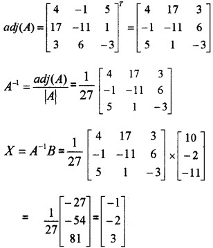 Plus Two Maths Chapter Wise Questions and Answers Chapter 4 Determinants 6M Q5.3