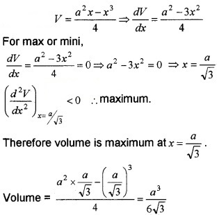 Plus Two Maths Chapter Wise Questions and Answers Chapter 6 Application of Derivatives 6M Q16.2