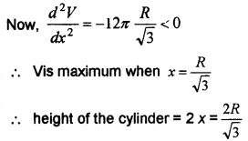 Plus Two Maths Chapter Wise Questions and Answers Chapter 6 Application of Derivatives 6M Q5.3