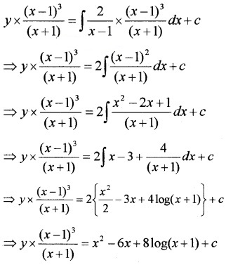 Plus Two Maths Chapter Wise Questions and Answers Chapter 9 Differential Equations 6M Q4.4