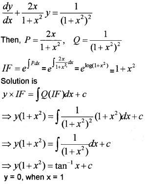 Plus Two Maths Chapter Wise Questions and Answers Chapter 9 Differential Equations 6M Q6