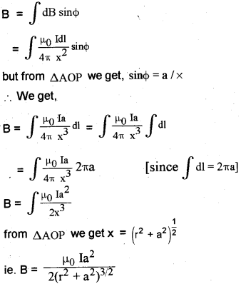 Plus Two Physics Chapter Wise Previous Questions Chapter 4 Moving Charges and Magnetism 32