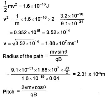 Plus Two Physics Chapter Wise Questions and Answers Chapter 4 Moving Charges and Magnetism 5M Q8.2