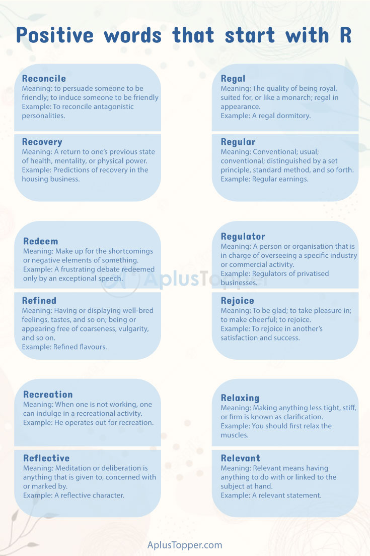 Positive Words That Start With R 1