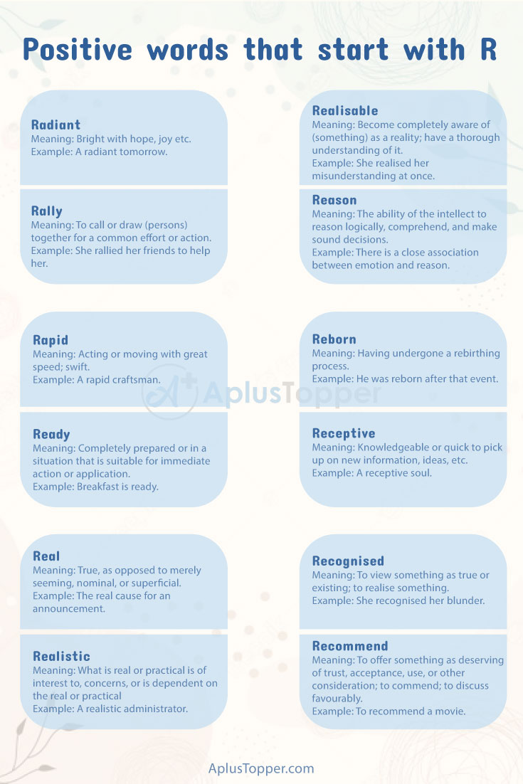 Positive Words That Start With R 2