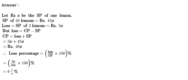 Profit and Loss RS Aggarwal Class 8 Maths Solutions Ex 10A 12.1