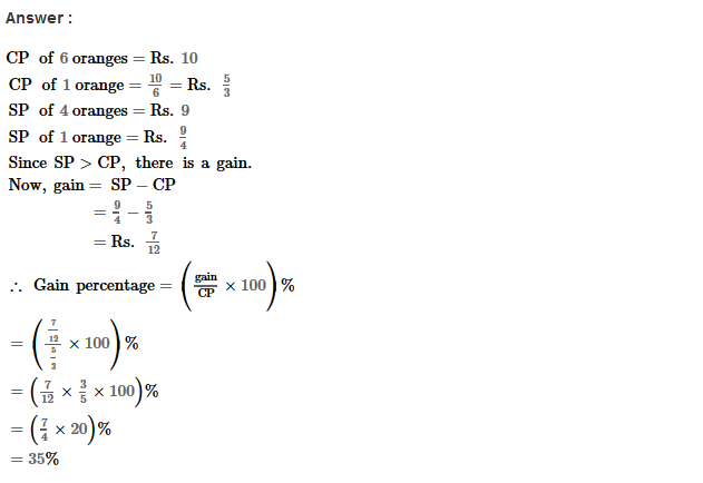 Profit and Loss RS Aggarwal Class 8 Maths Solutions Ex 10A 13.1