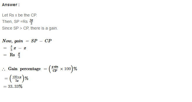 Profit and Loss RS Aggarwal Class 8 Maths Solutions Ex 10A 26.1