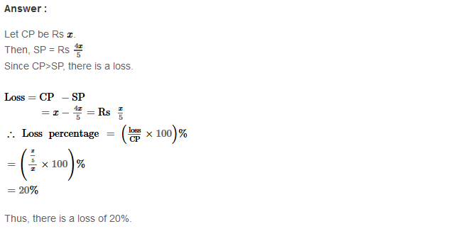 Profit and Loss RS Aggarwal Class 8 Maths Solutions Ex 10A 27.1