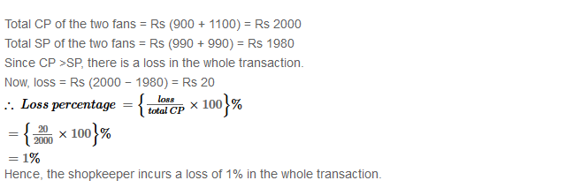 Profit and Loss RS Aggarwal Class 8 Maths Solutions Ex 10A 32.2