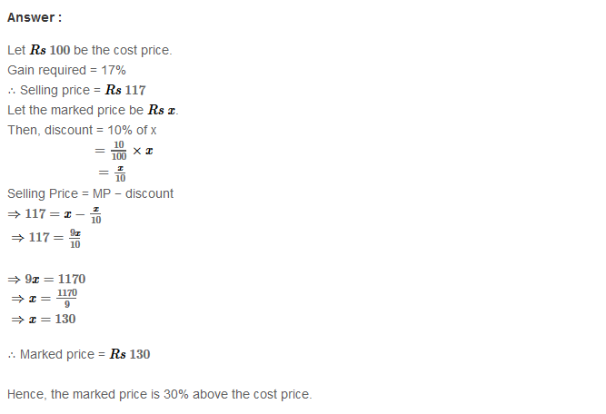 Profit and Loss RS Aggarwal Class 8 Maths Solutions Ex 10B 14.1