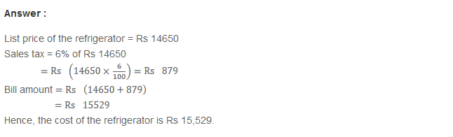 Profit and Loss RS Aggarwal Class 8 Maths Solutions Ex 10C 1.1