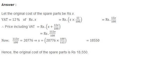 Profit and Loss RS Aggarwal Class 8 Maths Solutions Ex 10C 7.1