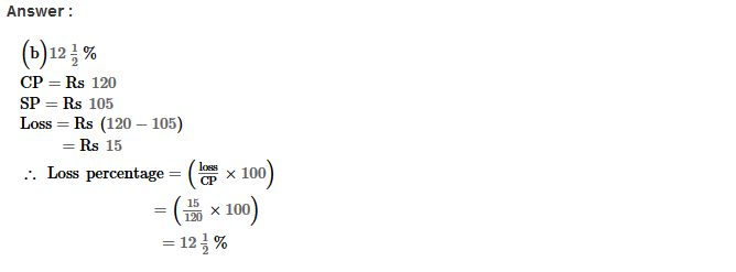 Profit and Loss RS Aggarwal Class 8 Maths Solutions Ex 10D 2.1