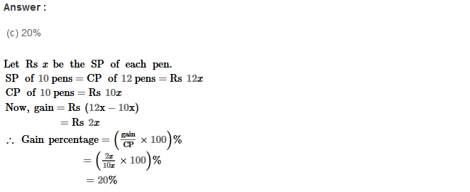 Profit and Loss RS Aggarwal Class 8 Maths Solutions Ex 10D 7.1