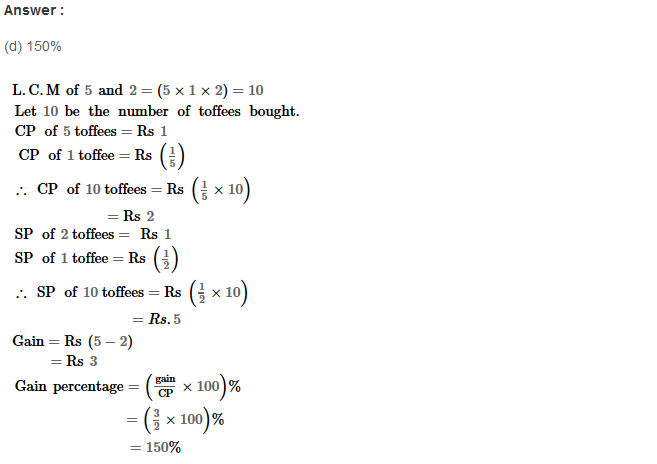 Profit and Loss RS Aggarwal Class 8 Maths Solutions Ex 10D 9.1