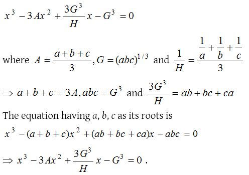 Properties of Arithmetic, Geometric, Harmonic Means between Two Given Numbers 5