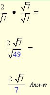 Rationalizing Denominators with Radicals 2