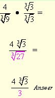 Rationalizing Denominators with Radicals 4