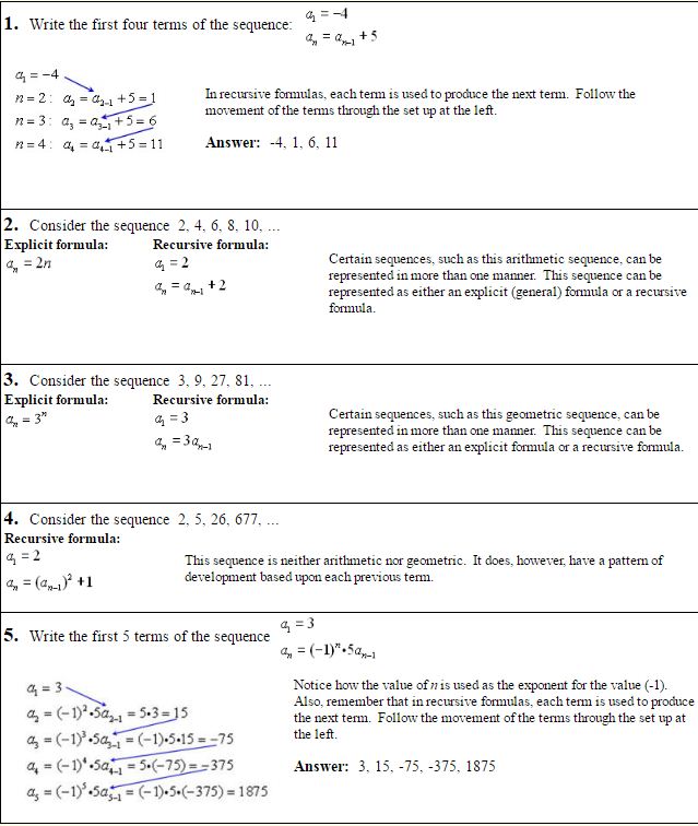 Recursive Sequences 2