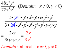 Reducing Algebraic Fractions 4