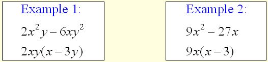 Review Factoring Polynomials 1