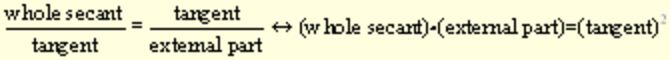 Rules for Dealing with Chords, Secants, Tangents in Circles 6