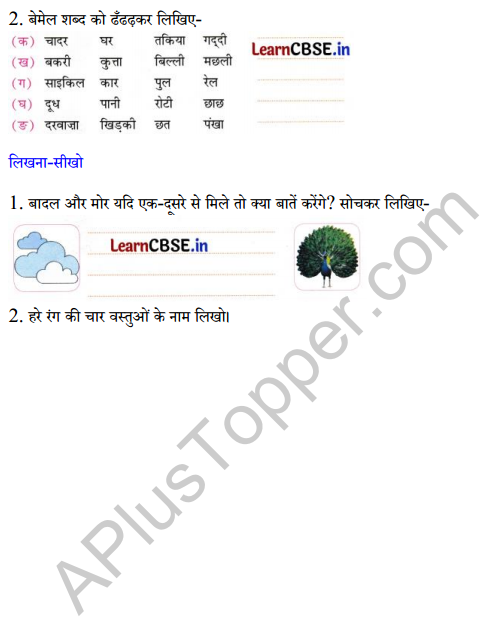 Sarangi Class 2 Hindi Worksheet Chapter 9 दुनिया रंग-बिरंगी 3