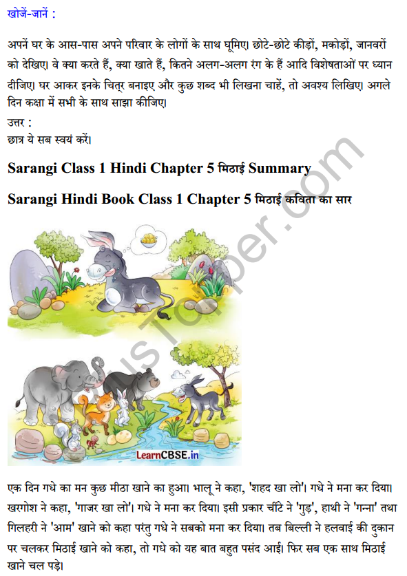 Sarangi Hindi Book Class 1 Solutions Chapter 5 मिठाई 3