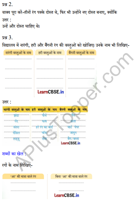 Sarangi Hindi Book Class 2 Solutions Chapter 8 तीन दोस्त 2